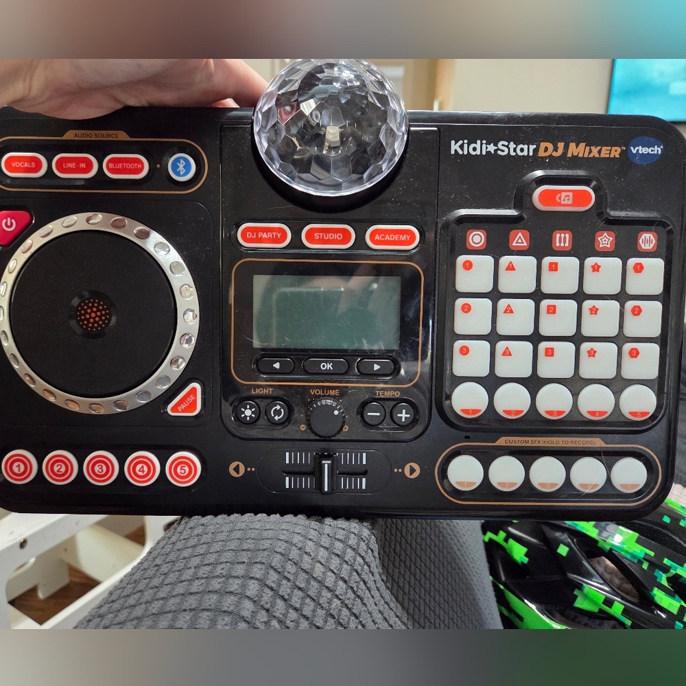 VTech KidiStar DJ Mixer - Black and Red